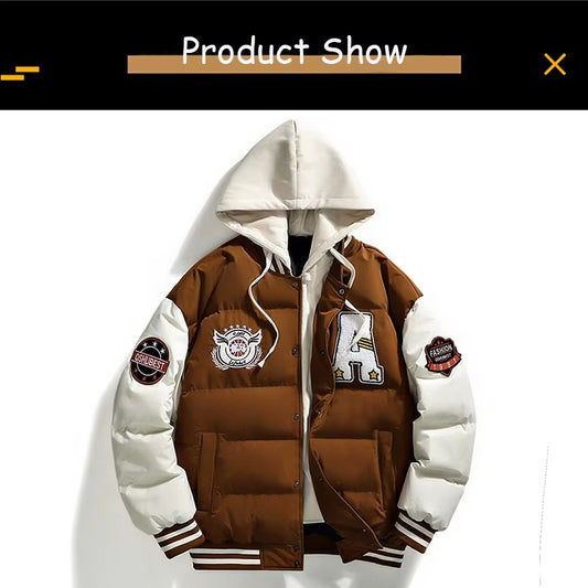 2025 New Winter Men Outdoor Windbreak Warm Travel Jacket Men Autumn Hooded Casual Fashion Sport Brand Loose Jacket Male Coat Top