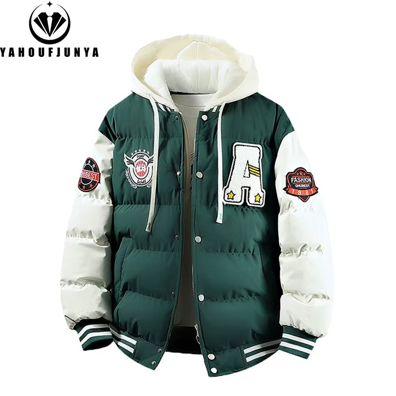 2025 New Winter Men Outdoor Windbreak Warm Travel Jacket Men Autumn Hooded Casual Fashion Sport Brand Loose Jacket Male Coat Top